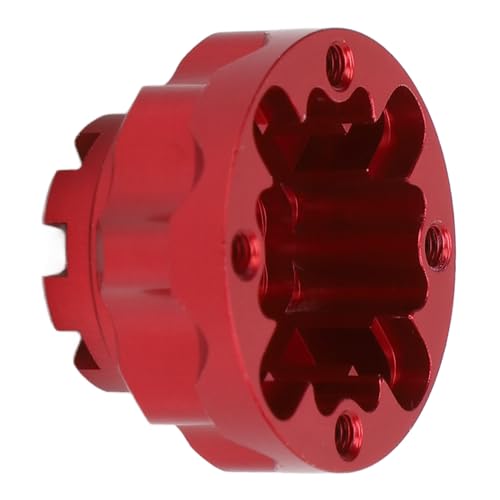 Aluminum Alloy Diff Case 3 Upgraded 1200mAh Battery Included, 4WD Remote Control Pick up Truck RTR for RC Car (Red) - color: Red