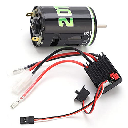 Generic 540 Brushed Motor 320A ESC Combo Set High Low Noise for RC Crawler Drift Cars Durable Long Life (20T) - size: 20T