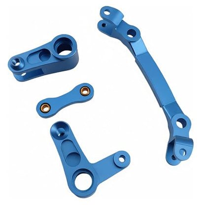 Aluminum Steering Bellcrank for ARRMA Granite Senton Typhon Big Rock (Blue) | 1/10,3S,Outcast Kraton 4S,AR340132 ARAC3020 ARA340179,CNC Steering Rack,High Strength,Precision Fit,RC Upgrade - color: Blue
