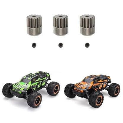 RC Car Assortment for HAIBOXING for HBX 16889 16889A 16890 16890A SG1601 SG1602 rc Car Spare Parts 3Pcs Metal Motor Gear Pinion 14T