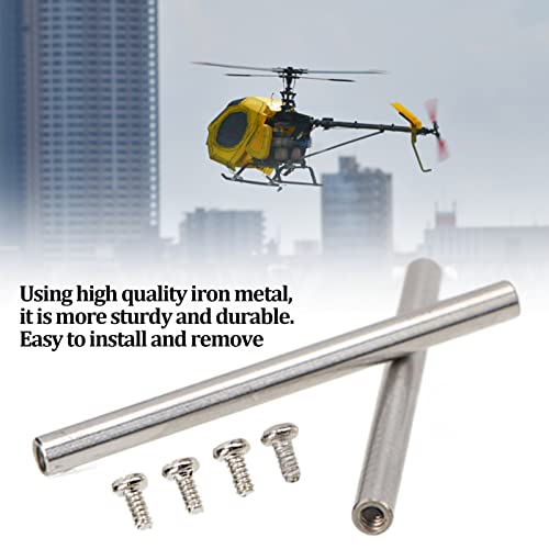 Dilwe RC Horizontal Shaft Set, 1 Pair Iron RC Metal Horizontal Shaft Main Shaft for WLtoys XK K110 RC Helicopter Upgrade Parts RC Accessories