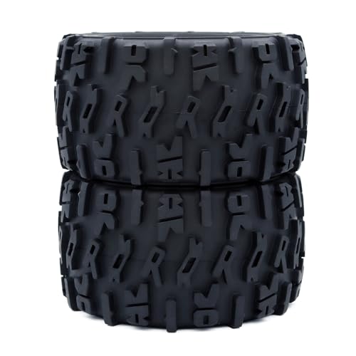 2Pack Surpass Hobby 2.68" Wheel Tires Set Swamp Claw Mud Terrain Tires 68 * 125mm for 1/8 1/10 RC Crawler Car - color: Zimu, size: 2 Pack