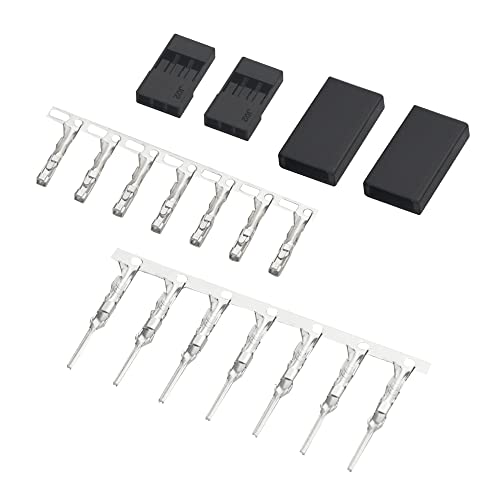 WMYCONGCONG 900 PCS Universal Servo Cable Wire Connector Male Female Crimping Pin Kit Compatible with JR Hitec Servo Connector