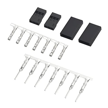 WMYCONGCONG 900 PCS Universal Servo Cable Wire Connector Male Female Crimping Pin Kit Compatible with JR Hitec Servo Connector