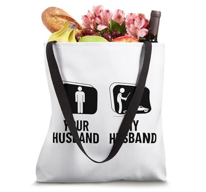 Remote Control Racing Your Husband My Husband Wife RC Cars Tote Bag