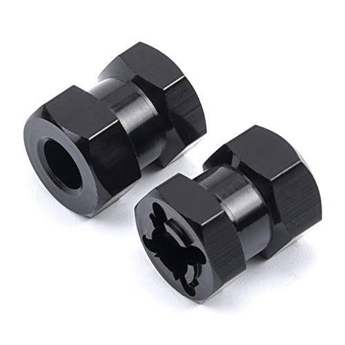 RC Car 12mm Hex Wheel Hub Drive Adaptor 15mm Extension Combiner | 15mm Extension Combiner Coupler for 1/10 RC Crawler Axial SCX10 D90(4PCS) - style: 15mm