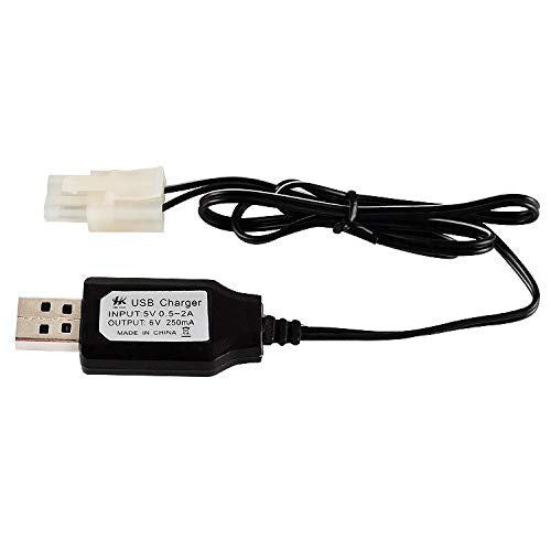 Replacement Part For 3.2V 4.8V 6V 7.2V 9.6V SM-2P KET-2P JST 250Mah USB Ni-Cd/Ni-Mh Battery Charger Charge Cable For RC Car Spare Parts - (Color: 7.2V SM-2P) - color: 7.2V SM-2P