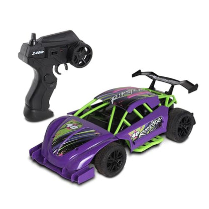 Mean Machines 2.4GHz RC Ripster Rally Racer; Rear Wheel Drive for Drifting Mastery; Colors Will Vary - style: Ripster