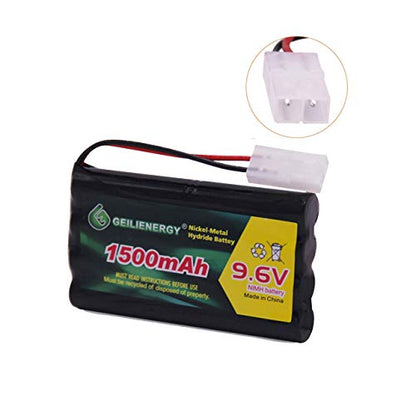 9.6V NI-MH Rechargeable Battery Pack with Standard Tamiya Connector for RC Car, Robots and OTC Genisys 239180 & EVO Scanner+USB Charger(2 Pack) - color: 2 pack 9.6V Battery+2 USB Charger