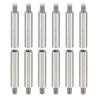 PATIKIL 12pcs M4 Standoffs, M4 30+6mm Spacer Standoffs Steel Threaded Standoffs Screws Kit 4mm ID 6mm OD Metric Male Female Thread Adapters for Circuit Board PCB RC Drones Motherboard - size: 30+6mm L