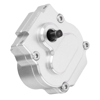 Complete Transmission Gearbox, CNC Aluminum Alloy RC Crawler Gearbox, Metal Gear Set with 21:1 Reduction Ratio for Ascent - 18 1/18 RC Car Upgrade Part (Silver) - color: Silver