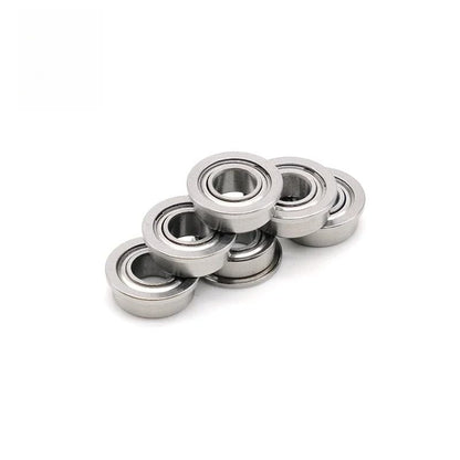 10pcs F604ZZ Flange Ball Bearing 4x12x4mm ABEC-7 Metal Shield ZZ for Drone Micro Motor Precision Instruments - size: F604ZZ 4x12x4