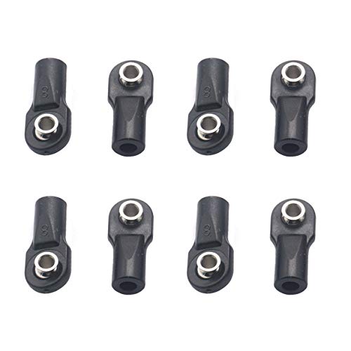 10Pack Share Goo M4 Plastic Tie Rod End Ball Joint Link Ball Head Holder Compatible with Traxxas TRX-4 Axial SCX10 HSP 90046 90047 1/10 RC Crawlers Car (22mm) - size: 22mm