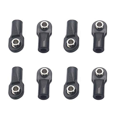 10Pack Share Goo M4 Plastic Tie Rod End Ball Joint Link Ball Head Holder Compatible with Traxxas TRX-4 Axial SCX10 HSP 90046 90047 1/10 RC Crawlers Car (22mm) - size: 22mm
