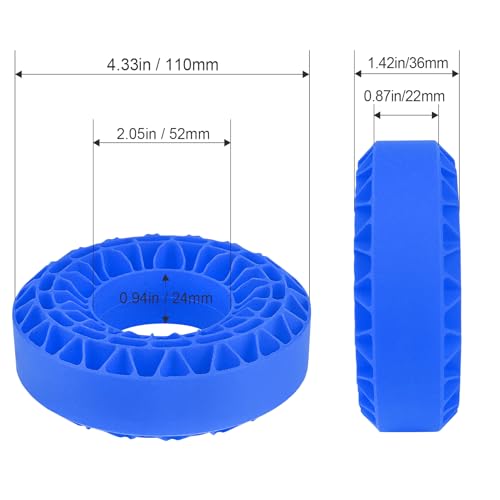 HobbyPark 1.9 Tires Silicone Inserts Foam fit 118-122mm for 1/10 Scale RC Crawler Trucks Wheel Tires, Super Soft, 4pcs (Navy Blue) - color: Navy Blue