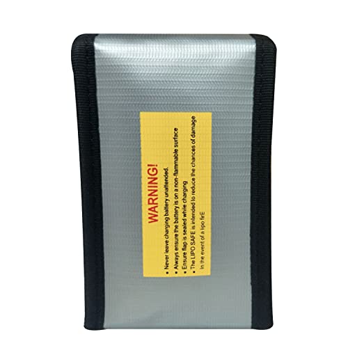 4PCS 90 * 55 * 140mm Lipo Battery Safe Bag Fireproof Charging Bag for RC Lipo Battery Pack Storage Charging Transport, Home Office Travel Lipo Safe Storage Pouch - size: 90x55x140mm (4 pcs)