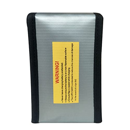 4PCS 90 * 55 * 140mm Lipo Battery Safe Bag Fireproof Charging Bag for RC Lipo Battery Pack Storage Charging Transport, Home Office Travel Lipo Safe Storage Pouch - size: 90x55x140mm (4 pcs)