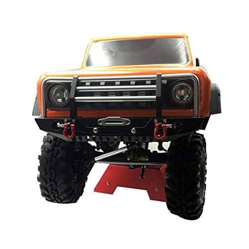 LCX Racing 1/10th RC Crawler Car Metal Bull Push Bar Front Bumper for TRX4 TRX-4 Axial SCX10 II 90046 Redcat Gen8 Scout II, Upgrades Parts Accessories