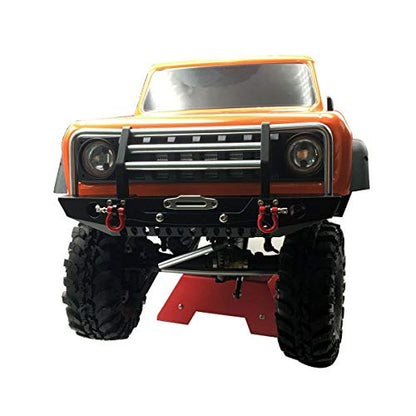 LCX Racing 1/10th RC Crawler Car Metal Bull Push Bar Front Bumper for TRX4 TRX-4 Axial SCX10 II 90046 Redcat Gen8 Scout II, Upgrades Parts Accessories