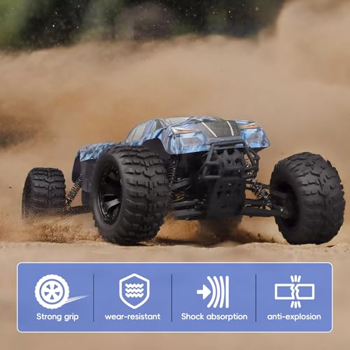 2.8" Preglued 1/10 Stadium Truck Wheels and Tires 12mm Hex for Traxxas Rustler Stampede 4x4 2WD Redcat Volcano Epx S30 Blackout Xte 4PCS