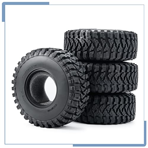 RC Rubber 2.2 Crawler Tires 125MM 4PCS | For 1/10 Scale SCX10 D90 Wraith 90048 90018 RR10, RC Crawler Car, Accessorie