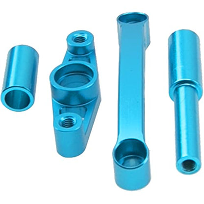 ShareGoo Aluminum Alloy Steering Assembly Steering Knuckle Kit Compatible with Tamiya TT01 TT-01 1/10 RC Drift Car Upgrade Parts