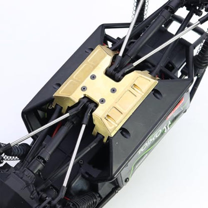 Brass Chassis Gearbox Skid Plate Transmission Mount for Axial 1/18 Axial Capra UTB18 RTR Car RC Crawler Upgrade Parts