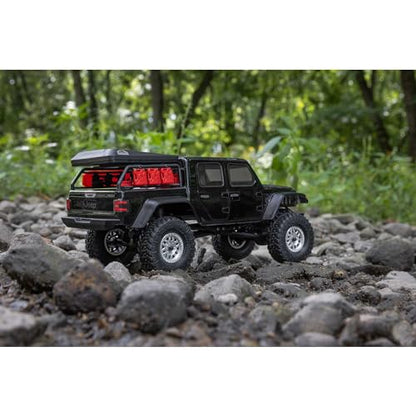 Axial SCX24 Jeep Gladiator RC Truck, Black, AXI00005V2T5 | 4 Wheel Drive, Rock Crawler, Brushed RTR, Ready-to-Run - color: Black