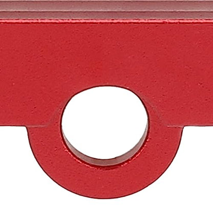 Tall Battery Holder Mount Hold Down for 1/10 Slash 2WD 5822 5822A Chassis, Aluminium Alloy RC Battery Mount Plate, Battery Holder Mount with Strap for 1/10 Slash (Red) - color: Red