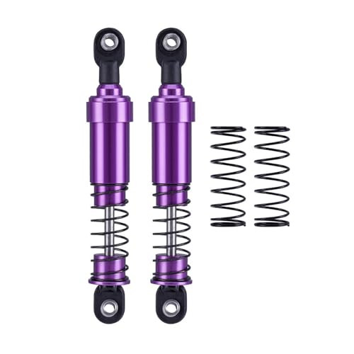 75mm-115mm Big Bore Shocks, RC Crawler Shocks for 1/10 RC Crawler LCG Chassis Gspeed V3 Element Enduro SCX10 TRX4 Gamde R1 Comp Builds DIY (purple 95mm 2pcs) - color: purple 95mm 2pcs
