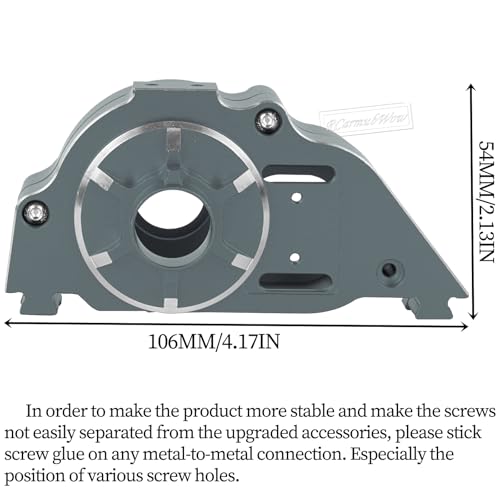 RC Alloy Center Transmission Box Upgrades Part for 1/101/10 Kraton/Outcast 4S V2,Senton/Vorteks 223S V4,1/8 Mojave 4S BLX,Typhon 223S V4,Aluminium Center Gear Box Hops Up,Titanium