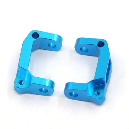Front Lower Suspension Arm Hub Carrier Base C/Steering Cup/Metal Drive Shaft for 1/10 Tamiya CC01 TA02 TA03 4WD Buggy RC Car OP(C Seat Blue) - color: C Seat Blue