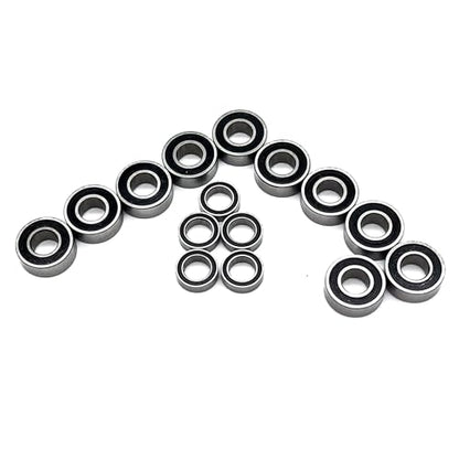 15pcs Rubber Sealed RC Ball Bearings Kit 5x8x2.5mm 5x11x4mm Compatible with Tamiya Grasshopper Lunchbox Hornet 1/10 RC Car Upgrade Parts