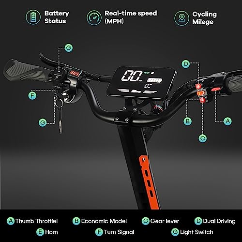ZSNAKE Electric Scooter for Adults High Power 5600W Dual Motors Top Speed 50 MPH, 60V 30Ah Battery 60+ Miles Range, 11" Tubeless Off-Road Tire Sports Folding E-Scooter with Seat