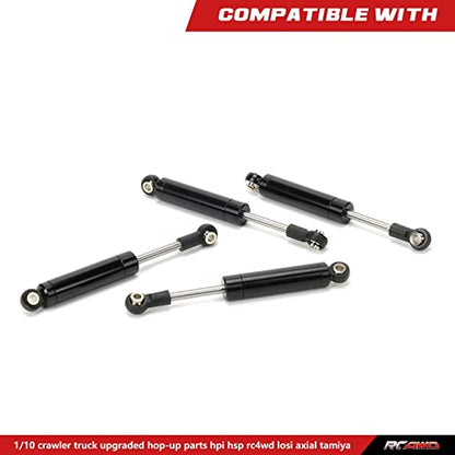 4 Pack 92mm Rc Shocks Absorber Damper Internal Spring for 1/10 Crawler Truck HSP HPI AXIAL LOSI RC Car Metal Upgraded Parts