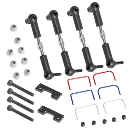 RC Car Models Parts for Traxxas for Slash for E-Revo 1/16 Front and Rear Wide Sway Bar Anti Roll Bar Kit RC Car Upgrade Parts Accessories