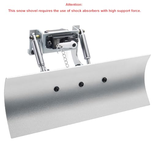 1/24 Snow Plow Kit Upgrade for SCX24 RC Cars | Fits SCX24 - Aluminum Upgrade - Replacement Parts - Silver - color: Silver