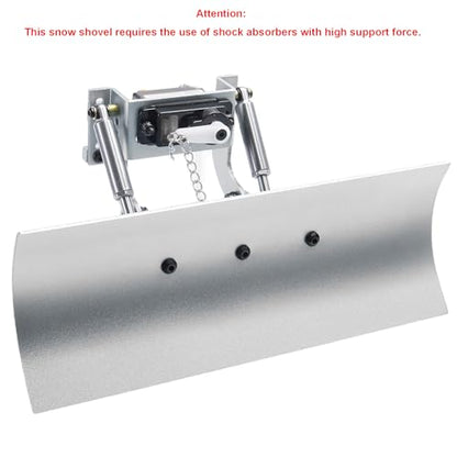 1/24 Snow Plow Kit Upgrade for SCX24 RC Cars | Fits SCX24 - Aluminum Upgrade - Replacement Parts - Silver - color: Silver
