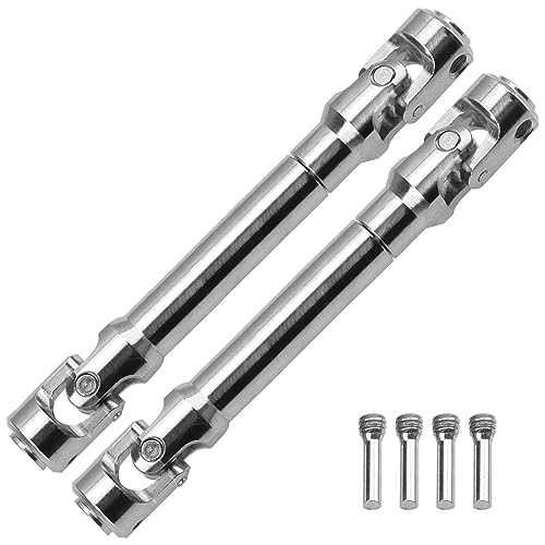 2Pcs Vgoohobby Universal Drive Shaft RC Crawler Driveshaft Compatible with Traxxas TRX4 Axial SCX10 AXI03007 Redcat Gen7 RC4WD D90 TF2 1/10 RC Crawler Car (Silver,94-119mm) - color: Silver, size: 94-119mm
