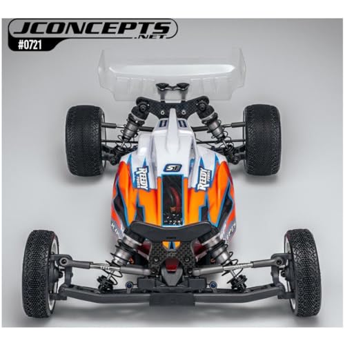 J Concepts 0721 Dragonator RC10B7.1 | RC10B7.1D Clear Body Shell w/Wing 1/10 Scale Off-Road Buggy Racing Upgrade