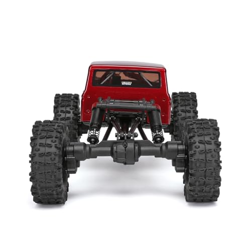 Redcat Racing Ascent-18 APEX, 1/18 Scale Brushless Electric Rock Crawler, Carbon Fiber, 4WD RC Car for Adults with 2.4GHz Radio System (Red) - color: Red