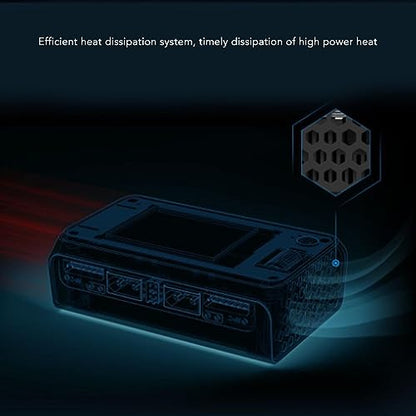 2.4in LCD Display Dual Channel Output Charger 500W DC Smart Battery Balance Charger Lithium Battery