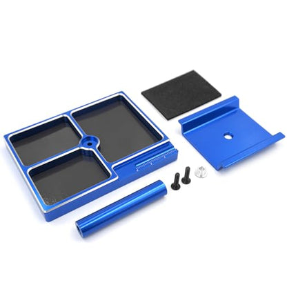 Stand Repair Tool Set with Screw Base for TRX4M SCX24 | 1/18 1/24 RC Crawler Car(Blue) - color: Blue