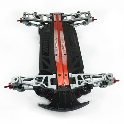 Hobby Details Aluminum Upgrade Parts Set for ARRMA Mini Kraton 4x4 1/16, Front & Rear A-Arms, Knuckle, Steering,Titanium Color (Front Lower Arm Set) - color: Front Lower Arm Set