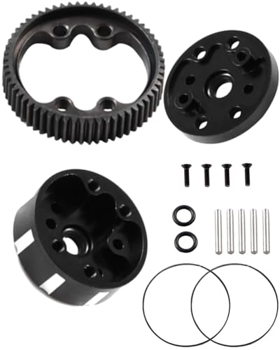 Aluminum Sealed Differential Case Upgrades Part for 1/10 Slash 2WD All Versions,2WD Rustler VXL/Rustler XL-5,Stampede VXL/Stampede XL-5,Bandit Electric RC Car,Black