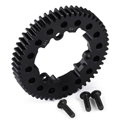 Steel 54T Main Spur Gear M1 for Tra-xxas X-MAXX XRT E-REVO 2.0 New | MAXX XO-1 6S 8S Maxx 4S 1/5 1/6 1/7 1/10 RC Car Upgrade - size: 54T