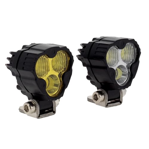 MEUS RACING RC Car LED Lights Kit Spotlights for Axial SCX24 Traxxas TRX4M Redcat Ascent-18 1/18 1/24 RC Crawler Upgrades Parts (2 Lights) - style: 2 Lights