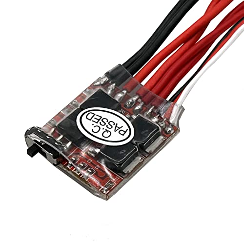 30A ESC Brushed Electronic Speed Controller with Brake for DIY Mini RC Car or Boat Crawler Tank (2pcs)