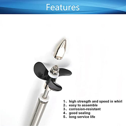 RC Boat Drive Shaft Kit for 3mm Motor Shaft w Propeller and Coupling Joint | L100mm Shaft, L50mm Sleeve, D36mm Propeller - size: 3.00MM