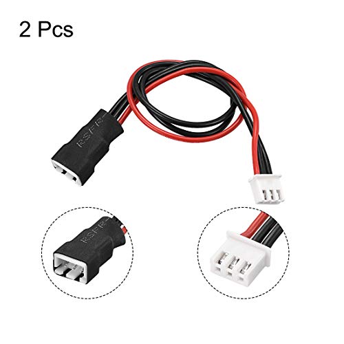 uxcell 2S Lipo Balance Cable Extention Wire 20CM Adapter 2PCS